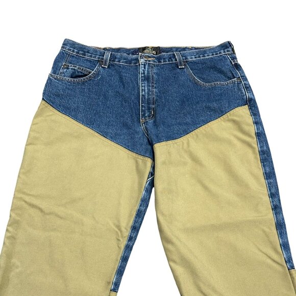 Redhead Field Pants Mens 36x30 Brush Guard Briar Jeans Outdoor Hunting Suspender - Picture 3 of 16